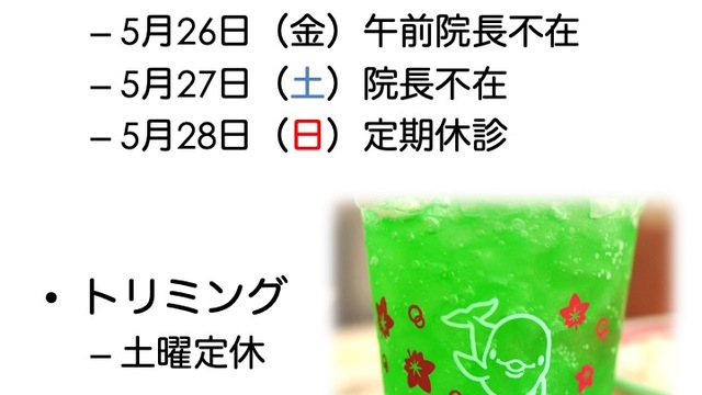 2023年5月の診療情報の画像